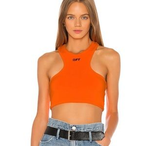 Orange Off-White Rowing Tank